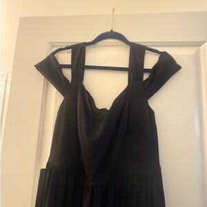 Azazie Black Maxi Dress